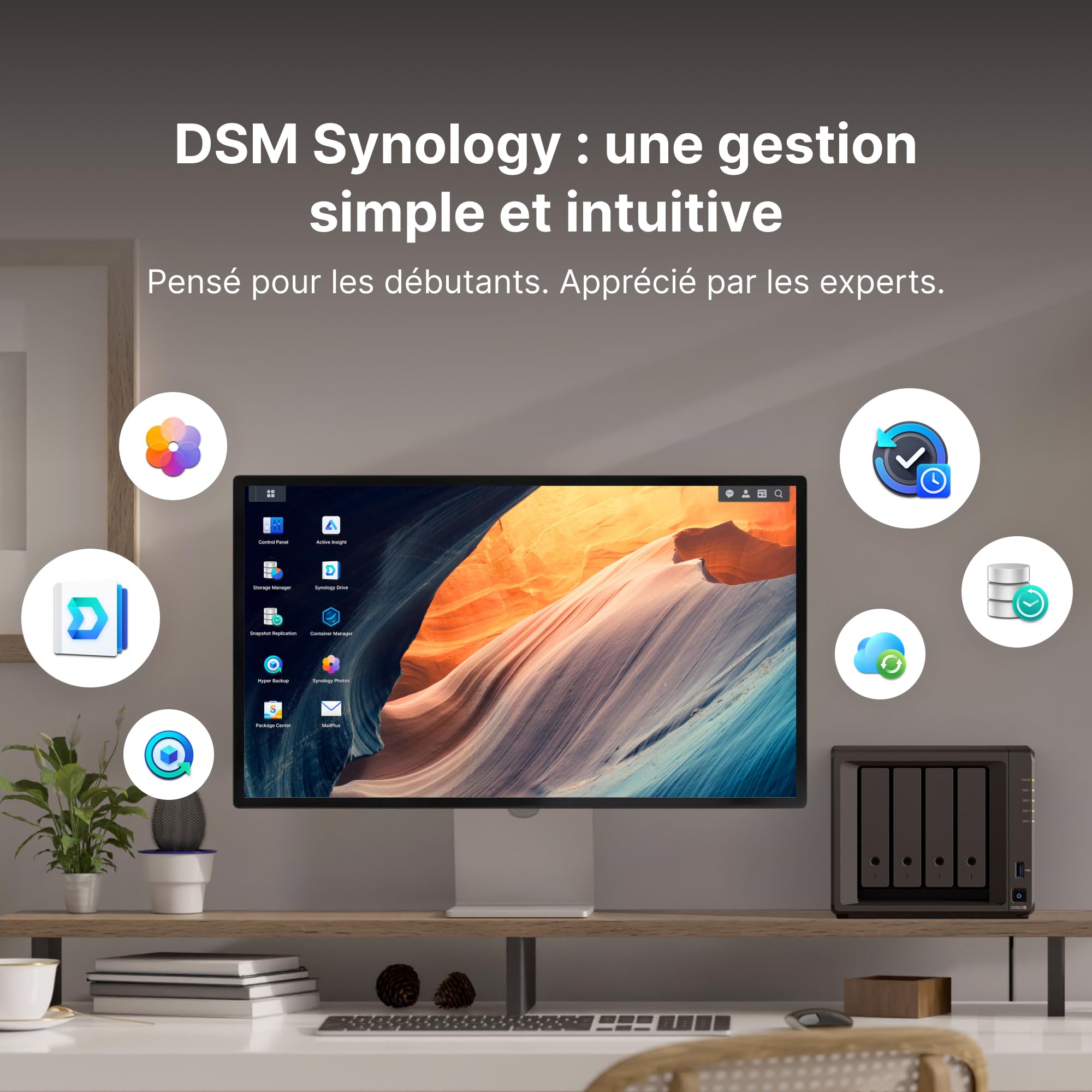 SYNOLOGY NAS DS925+ 4 Baies avec capacité Extensible (sans Disque)