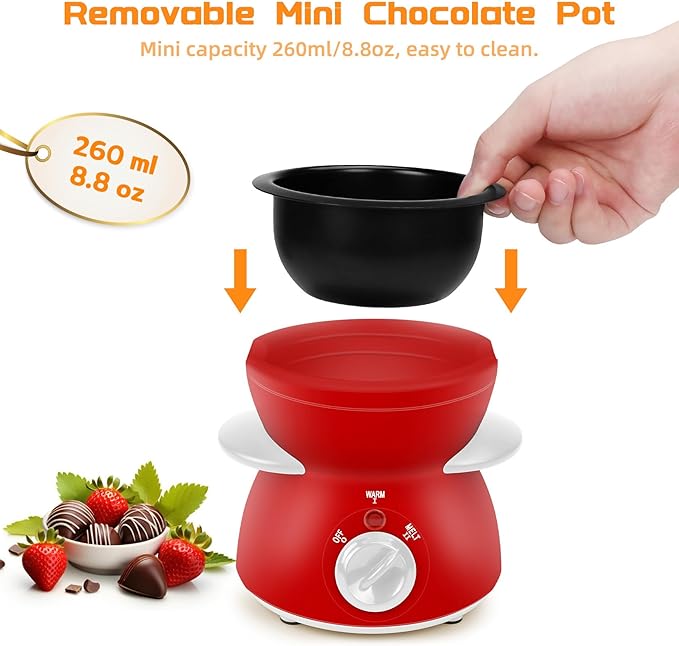 Mini Fuente de Chocolate 260ml 8.79oz Acero Inoxidable Outamateur miniatura 6