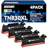 Compatible TN830XL TN830 Toner Replacement for Brother TN830XL TN830/XL/V Toner Work with HL-L2460DW HL-L2405W HL-L2400D HL-L2480DW MFC-L2820DW XL MFC-L2900DW DCP-L2640DW Printer (4 Black)
