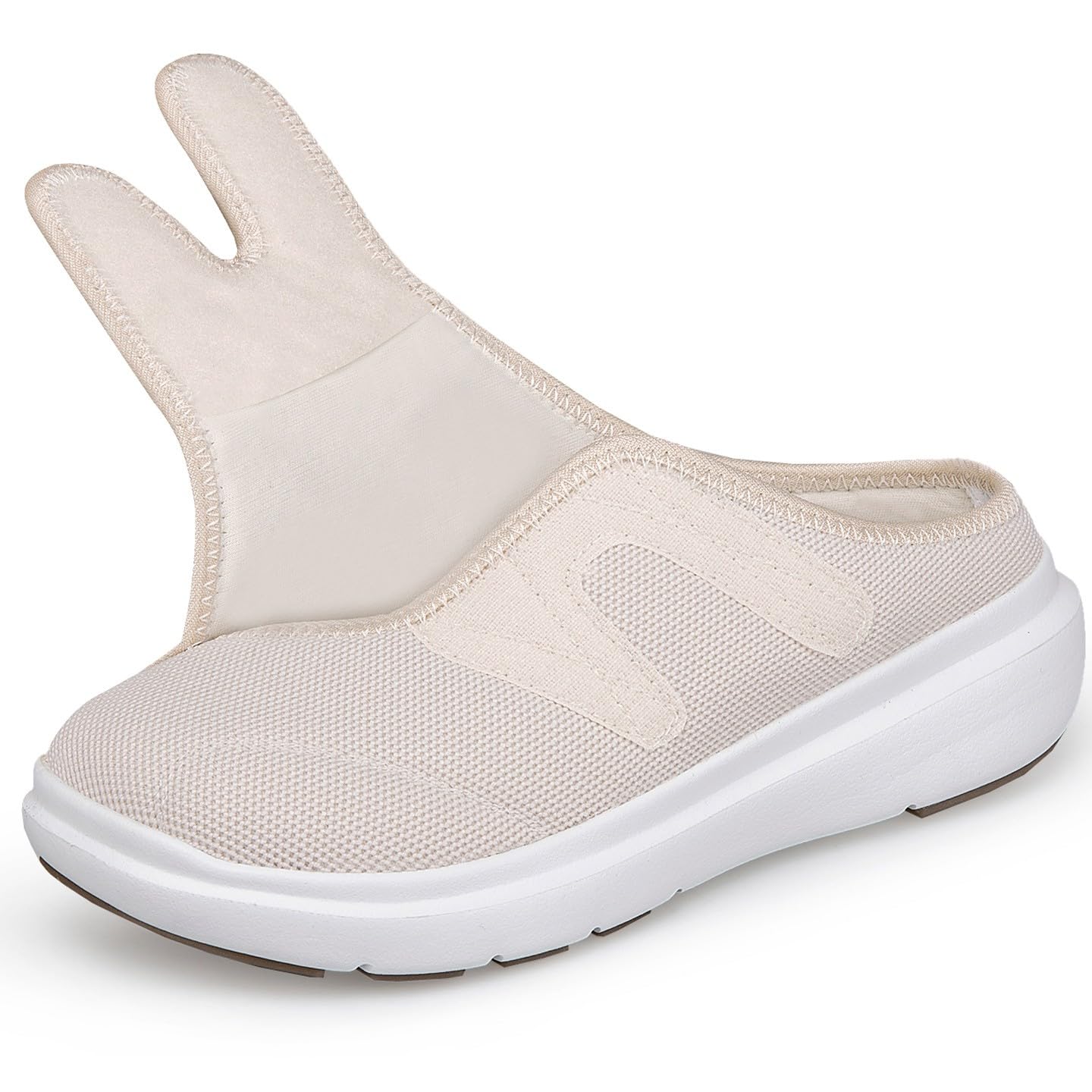 Eagsouni Diabetiker Hausschuhe Herren Damen Extra Weit Klettverschluss | Orthopädische Pantoffeln,Leicht,bequem,Atmungsaktiv,rutschfest,Verbandschuhe,für Senioren