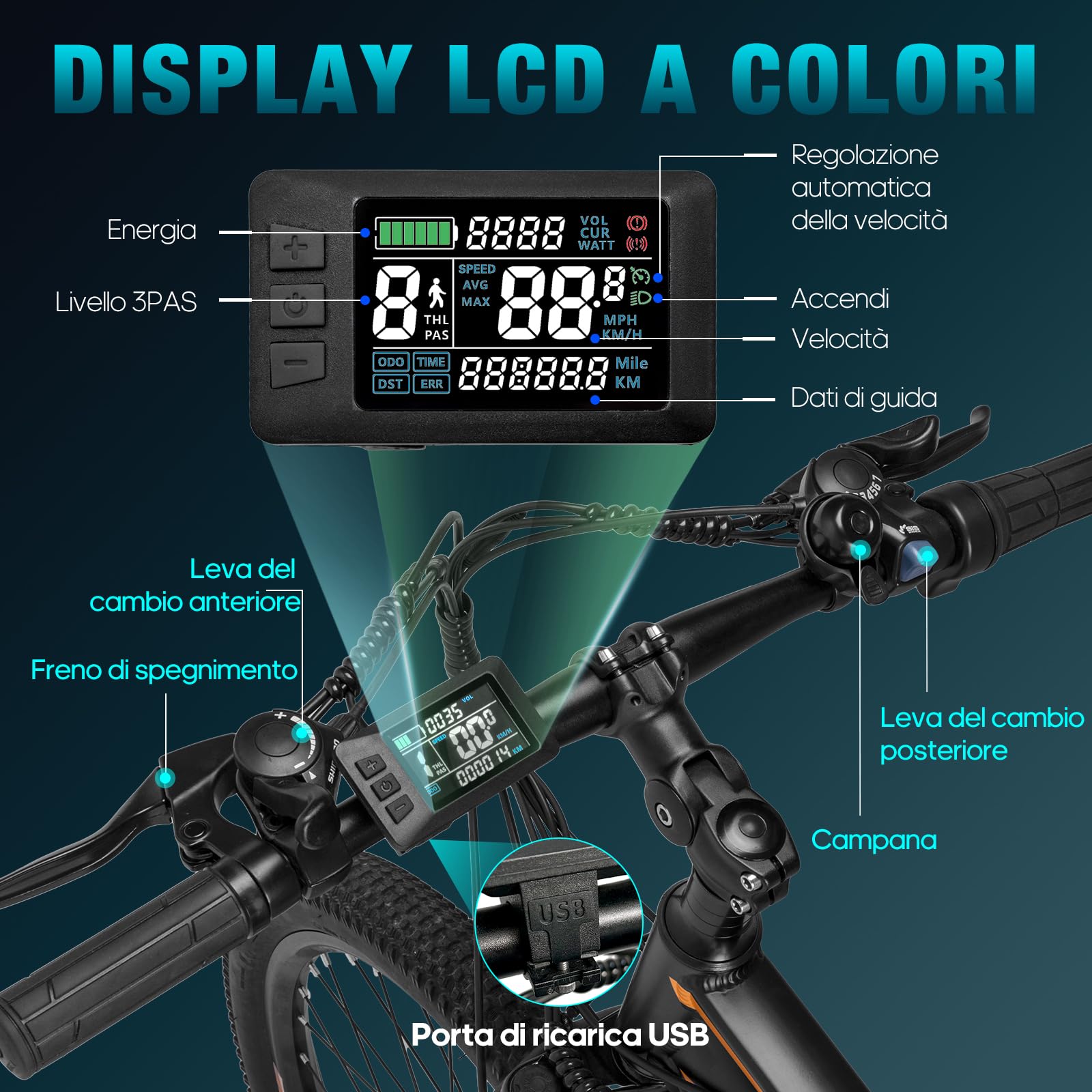 Fafrees Bici Elettrica Uomo Donna, 36V 14.5Ah Bicicletta Elettrica 27.5 Pollici, 250W Ebike MTB con 21 Velocità, Pedalata Assistita 100KM, F28 MT 2024 Nero
