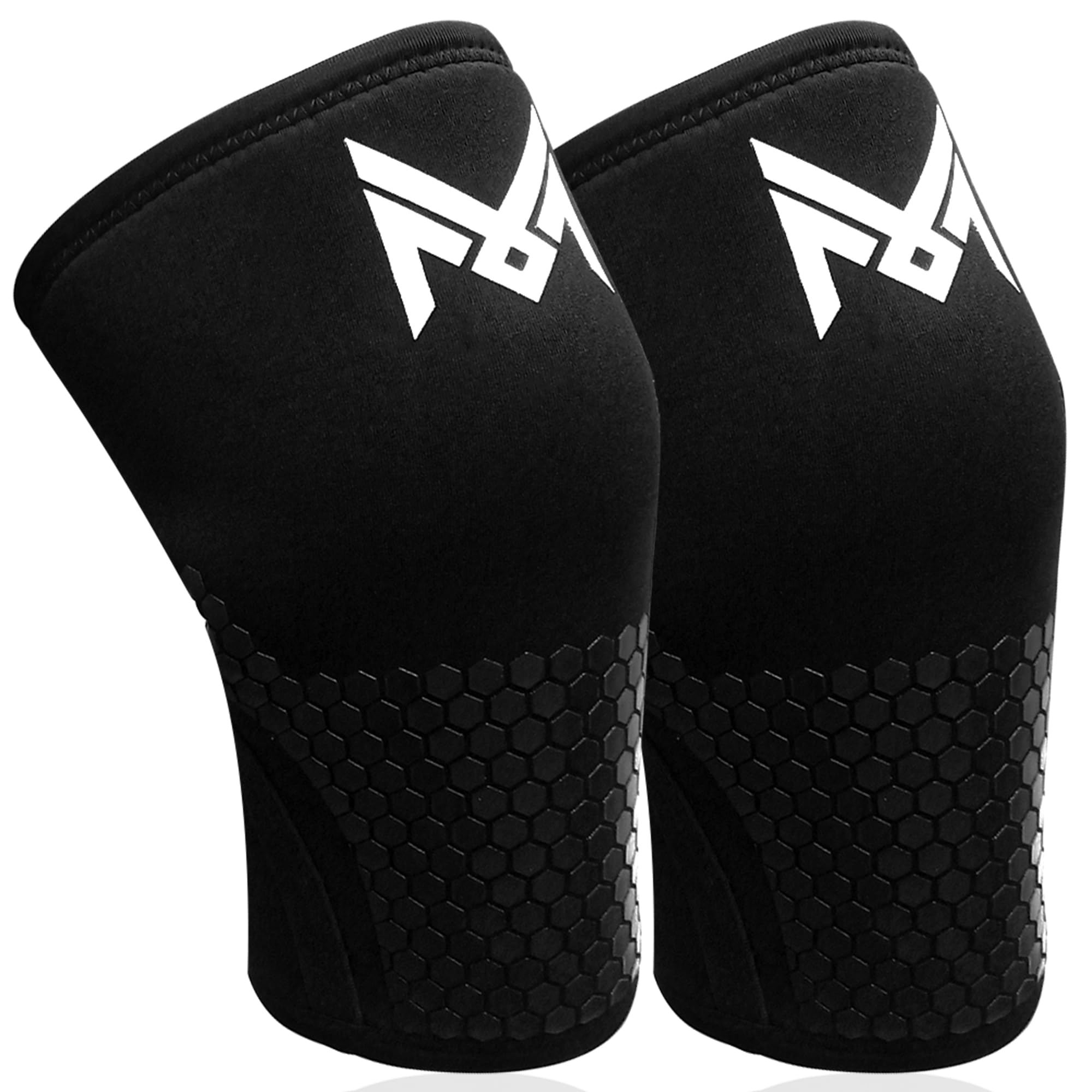 MERCURYAL Pack 2 Rodilleras Crossfit Para Entrenamiento - Rodilleras Gym - Rodillera Neopreno 5mm - Gimnasio para Hombres y Mujeres (M)