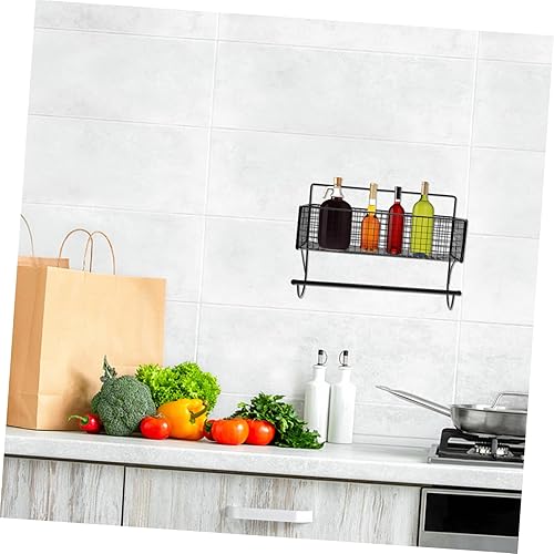 Miniatura 9 de Cabilock Estante de almacenamiento para papel higiénico, estante de almacenamiento de baño, cesta de rejilla, organizador de pared, cesta