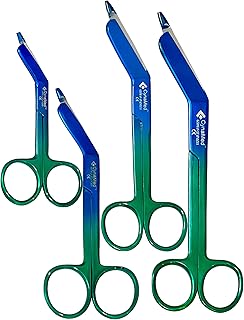 Artlab-Set of 4-Premium Lister Bandage Scissors-Safety Bandage &Trauma Shears-Bandage Scissors for First Aid Utility-Medical Care & Home Nursing-7.25