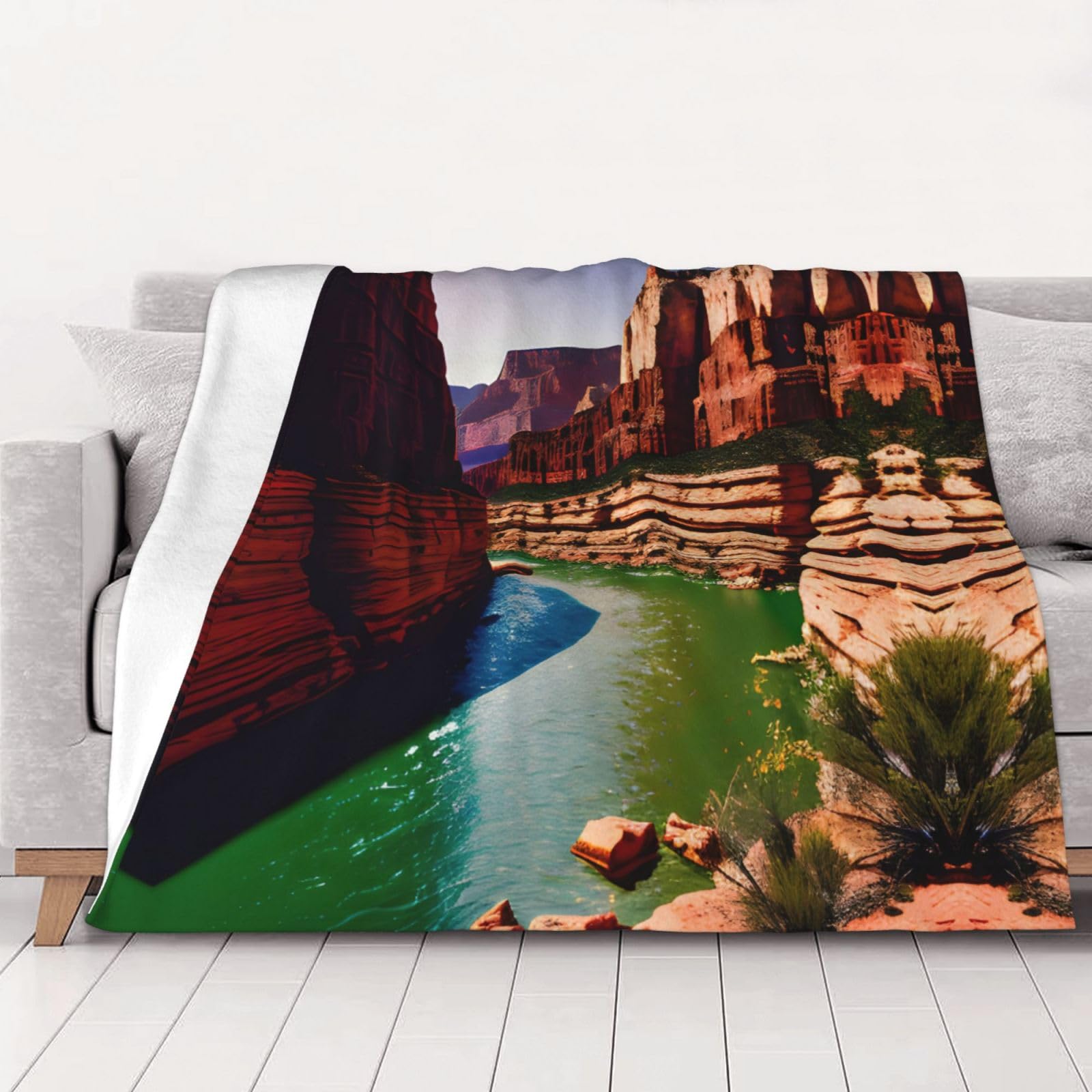 Couverture douce Grand Canyon pour cocooning sur le lit