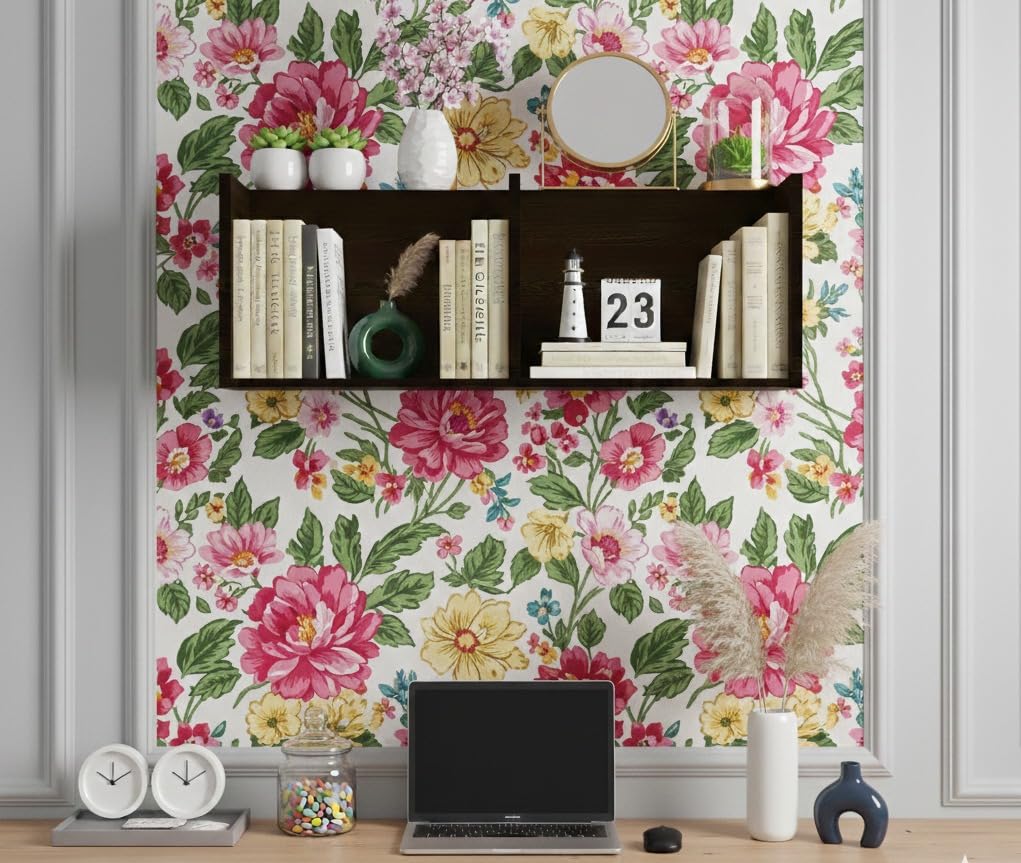 Ankit Crafts Engineered Wood Floating Wall Shelves for Bedroom Wenge-picture-16