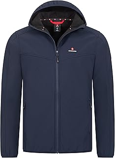 Alpberg Herren leichte Softshell Jacke Outdoor Freitzeitjacke Übergangsjacke