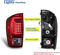 Vista 40 de WOLFSTORM LED Tail Light Fit for 2016-2023 Toyota Tacoma, 2016-2013 Toyota Tacoma Tail Light Replacement Assembly,1 Pair(Clear Lens)