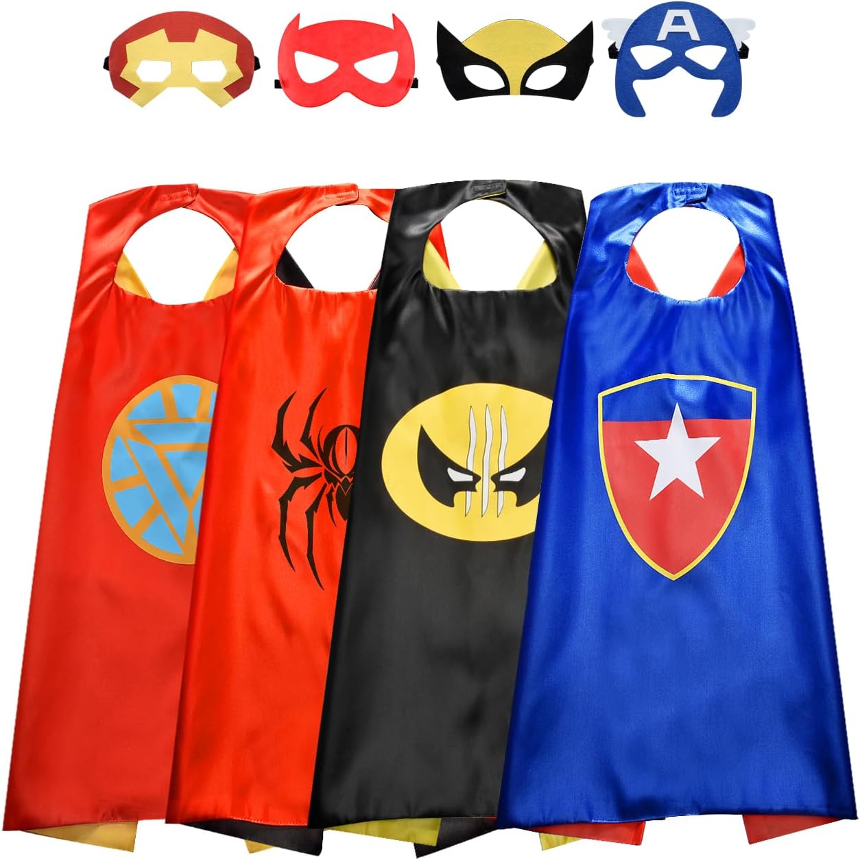RokoToys for 3-10 Year Old Boys, Superhero Capes for Kids Dress up Costumes Party Supplies Present Chistmas Gifts Stocking