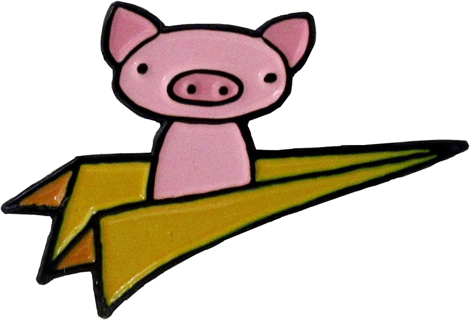 Mark Poulin Soft Enamel Pin, Flying Pig