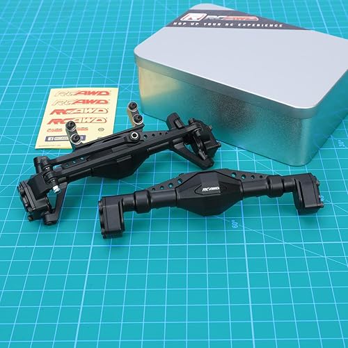 Miniatura 2 de RCAWD Para 118 Axial UTB18 Capra Trail Buggy Crawlers actualizaciones, eje trasero y de dirección montado y carcasa de eje delantero y trasero sin