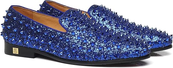Men's Studded Loafers Spikes Rivets Luxury Dress Wedding Party Prom Shoes
