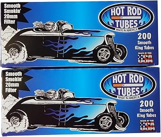 Hot Rod Cigarette Tubes, Smooth King Size, 2-Pack, 400 Tubes Total