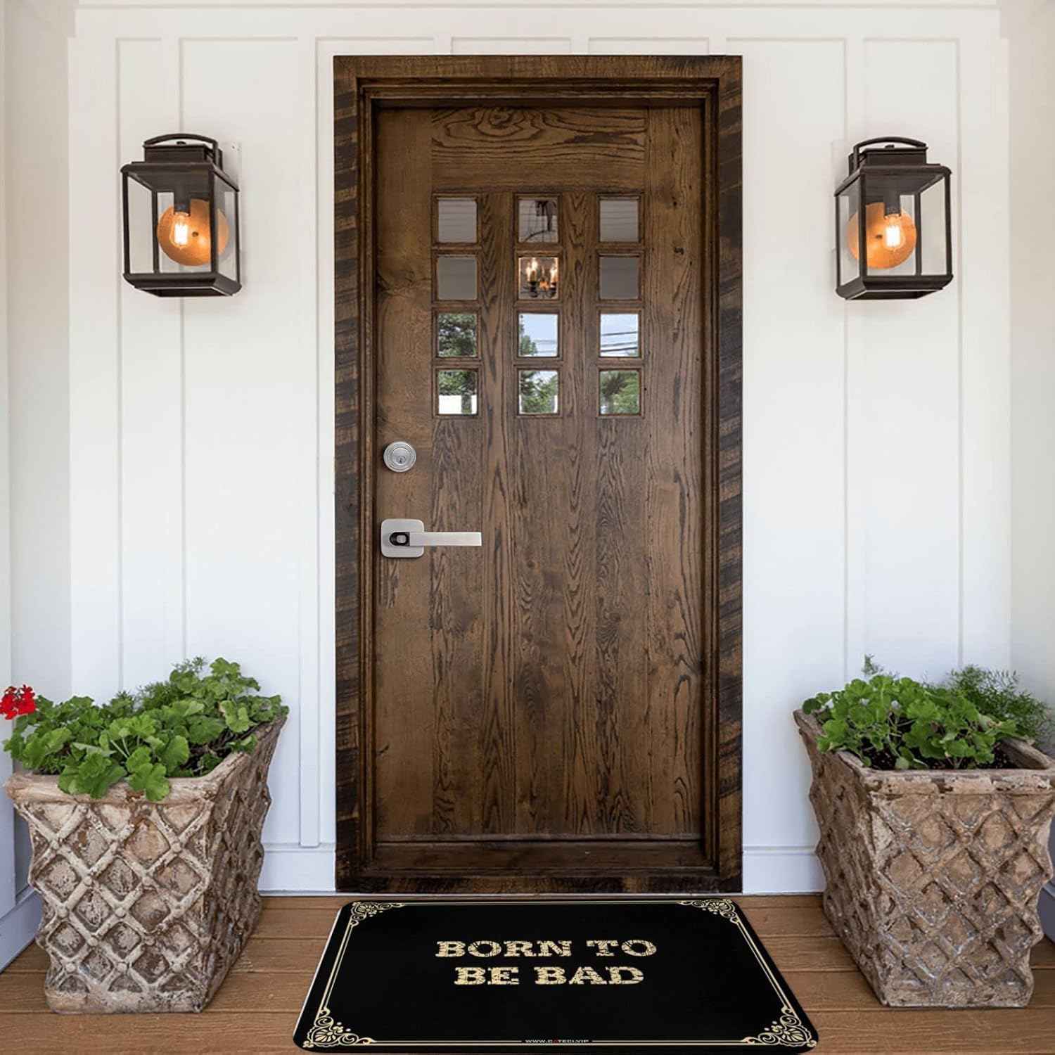 Shoes Here Mat Born to Be Bad Doormat Summer Welcome Mat Welcome Mat Outdoor Funny(Size:65X90CM), Colour, BCPTTLBOC-COLOUR-65X90CM