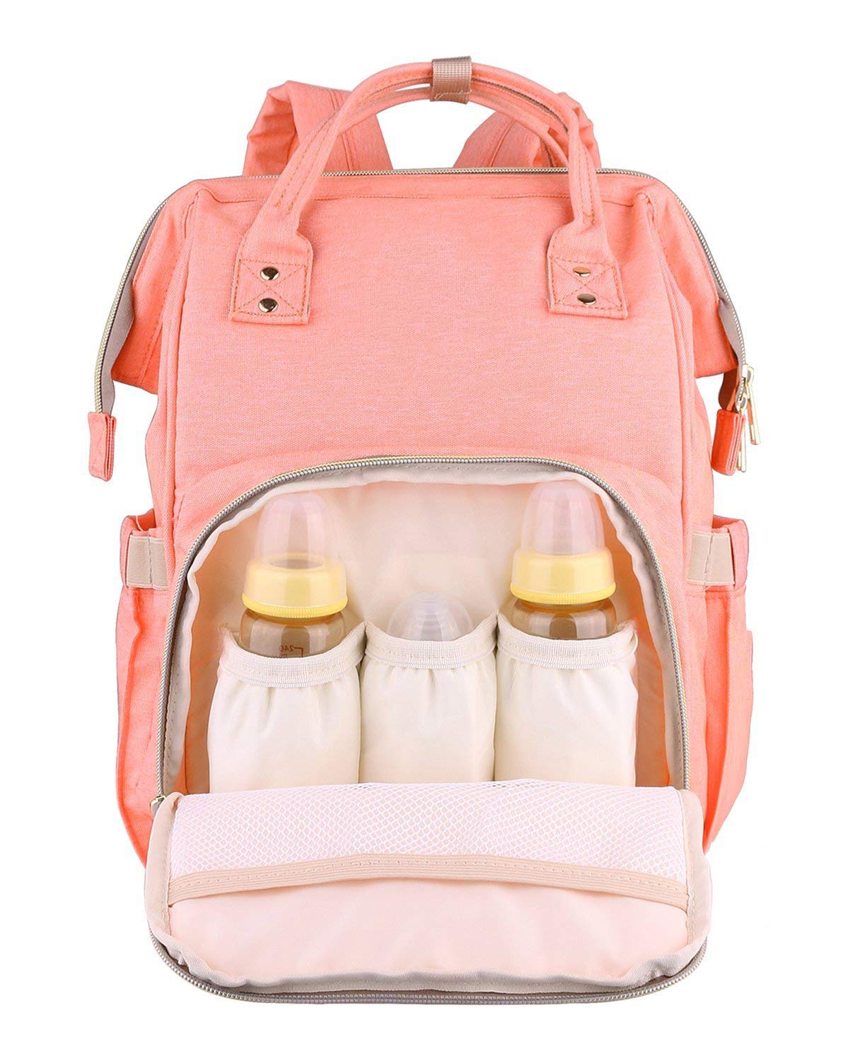 Chinmay Kids Diaper Bag Nursing Maternity Backpack, Waterproof Multifunctional Travel Bag Large Size (20 x 18 x 40 cms)(Blue) (Peach)-picture-11