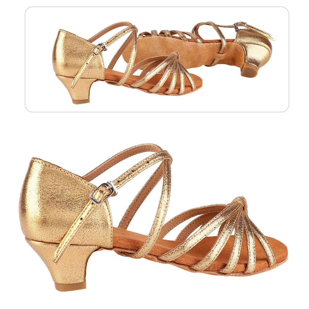 mumisuto Scarpa da Ballo, PU Morbido e Confortevole Scarpa da Ballo alla Moda per Bambina con Tacco Alto 4 cm