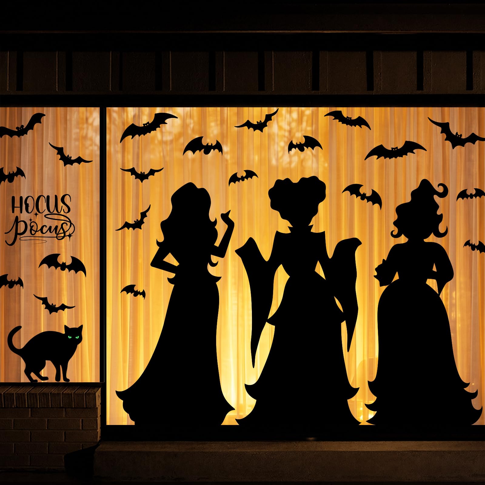 Hocus Pocus Silhouette Window Clings