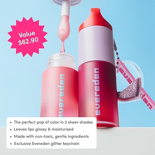 Miniatura 8 de Evereden Happy Kids Skin & Lips Rutine – Set de lavado facial y crema facial y aceite labial tintado – Cuidado de la piel limpio y vegano para niños