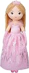 June Garden 30" XL Princesse Seraphina Rainbowdream Soft Rag Doll - Cadeau de poupée de taille de vie adorable pour filles - Robe rose