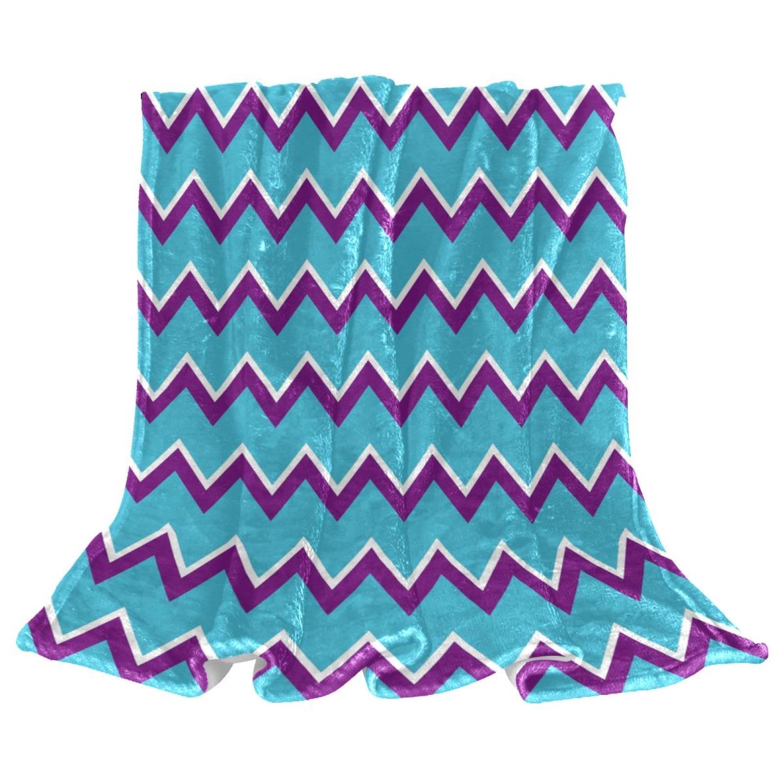 Couverture polaire douce style chevron haut de gamme pour lits