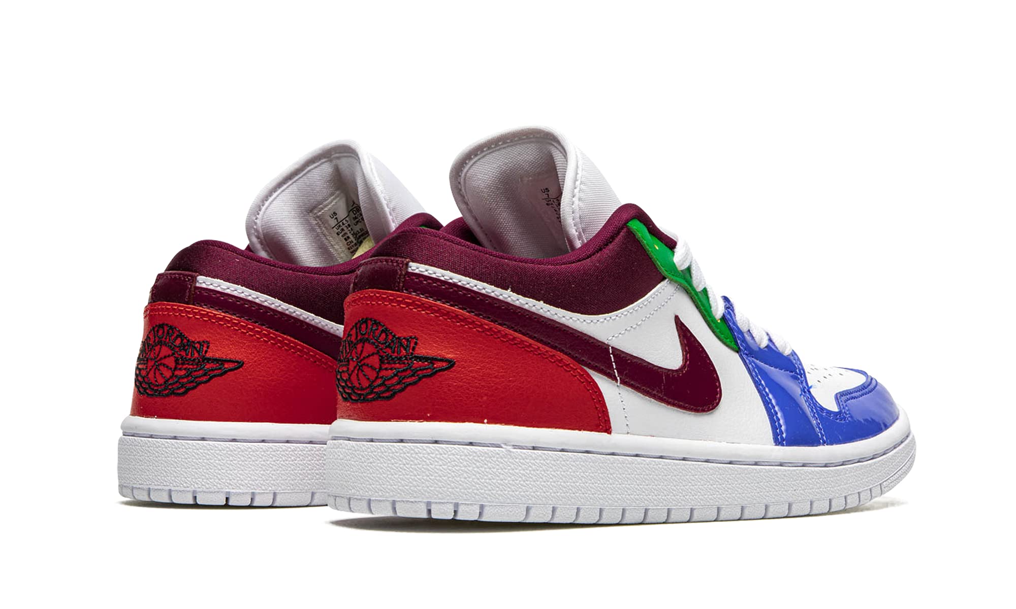 Nike Baskets Air Jordan 1 Low SE pour femme, Blanc/blanc-hyper royal-noir, 6.5