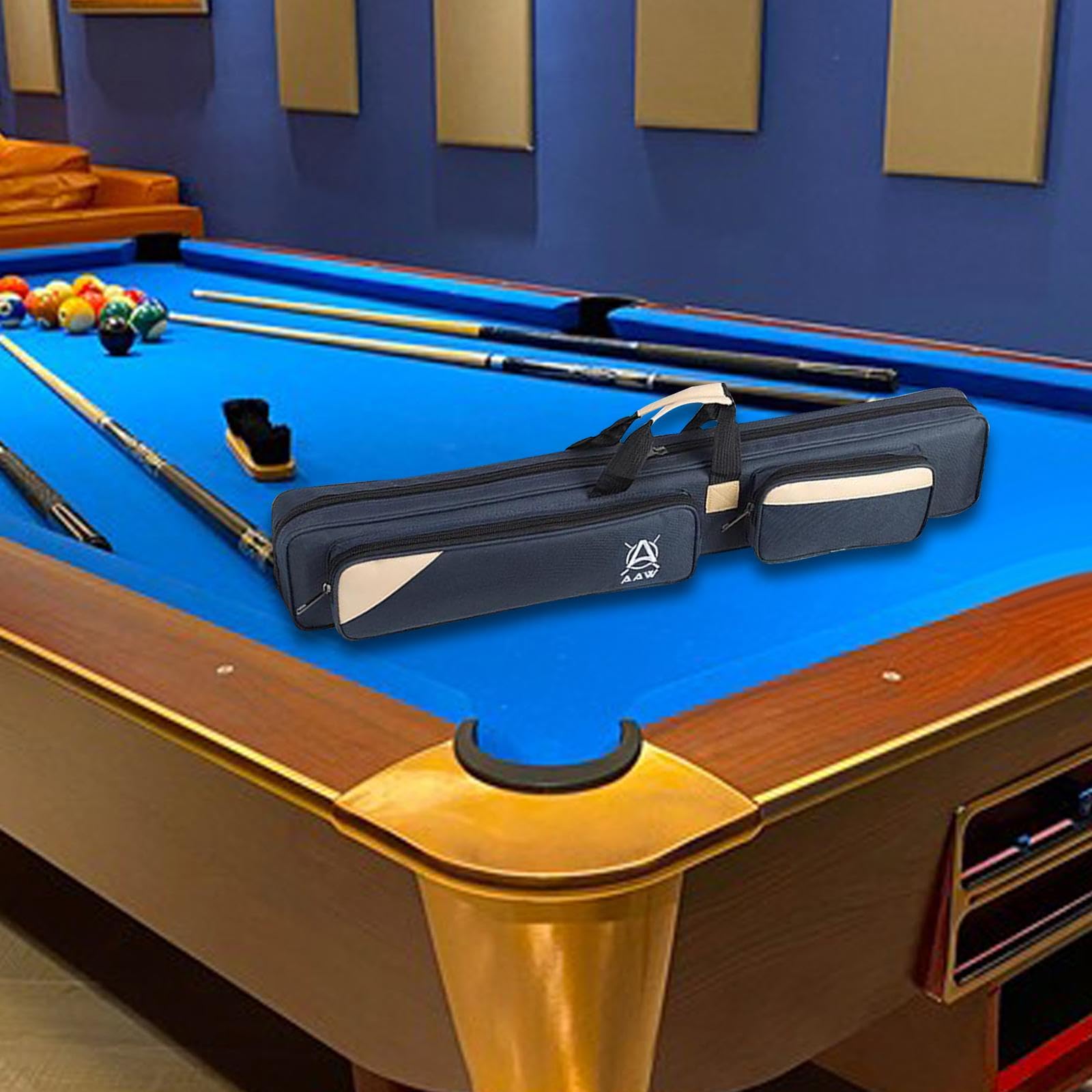 Pool Queue Sticks Tasche 7 Löcher Queue Fällen 1/2 Snooker Billard Queue Fällen Halten 3 4 Schaft