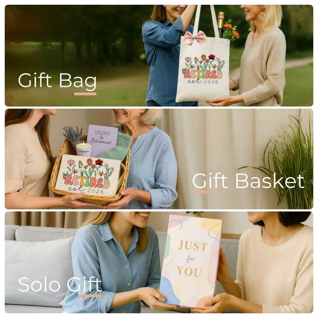 Retirement Gift for Woman 2026, Cool Retirement Gifts for Women, Canvas Tote Bag Best Gifts
