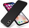 OTOFLY iPhone X用ケース シルキー&ソフトタッチシリーズ プレミアムソフトシリコンゴム フルボディ保護バンパーケース Apple iPhone X専用 ブラック