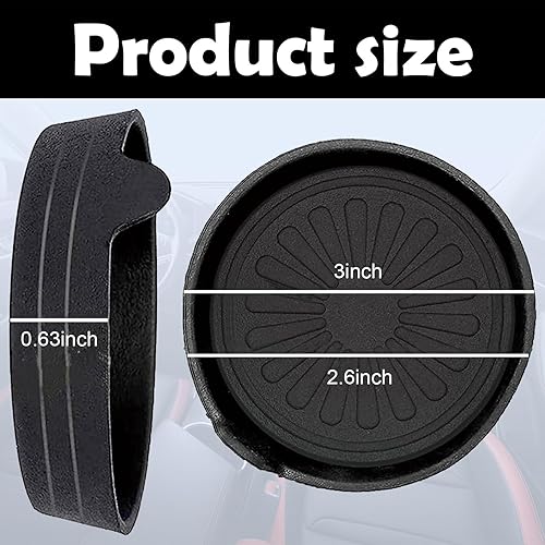 Miniatura 2 de Pack-4 - Posavasos para automóvil, universal extraíble empotrado, posavasos de silicona antideslizante para la mayoría de automóviles, SUV y