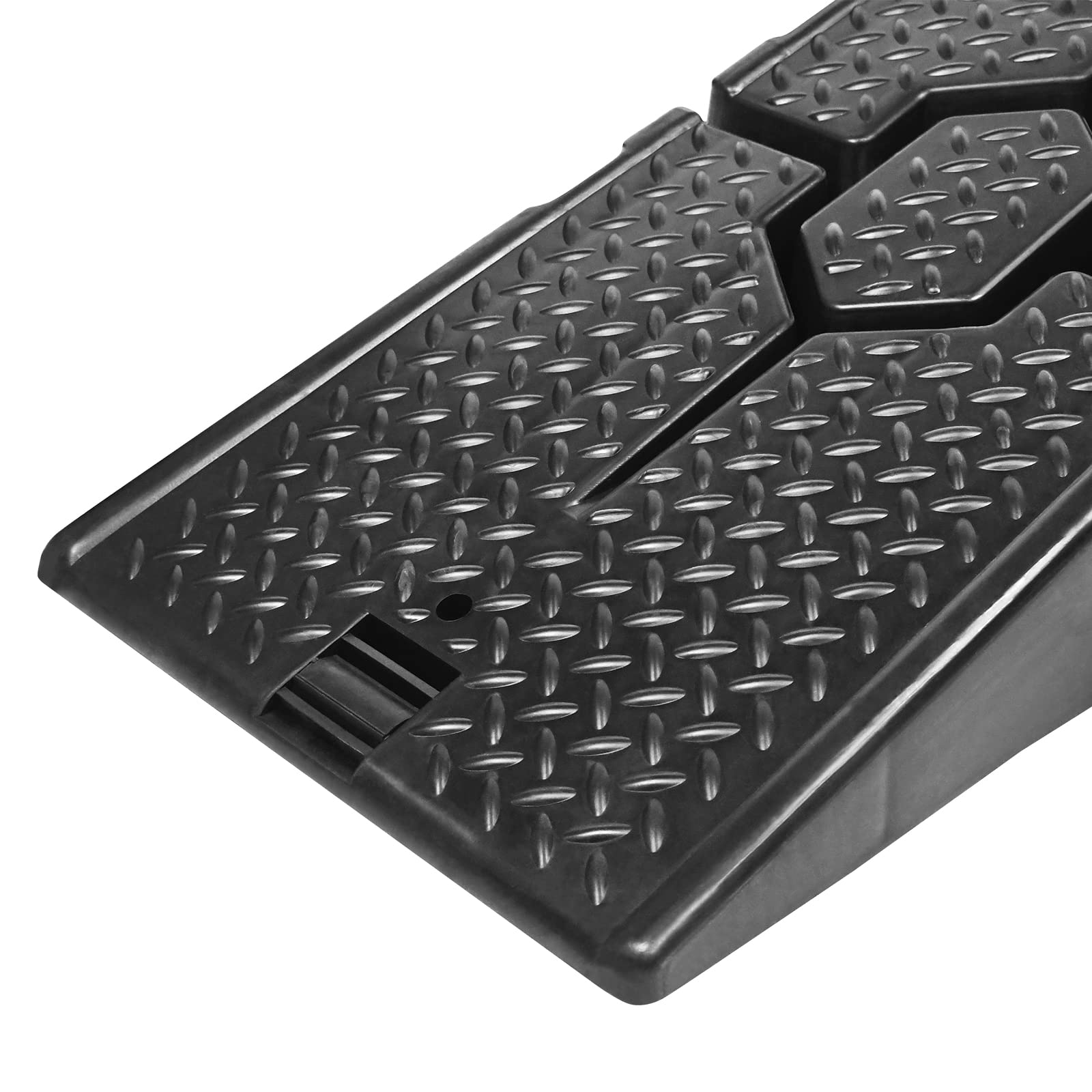 XMTECH - Juego de 2 rampas de acceso de plástico - Para carga pesada - Hasta 2,5 toneladas - Rampa elevadora de coche - 320 mm de ancho de acceso
