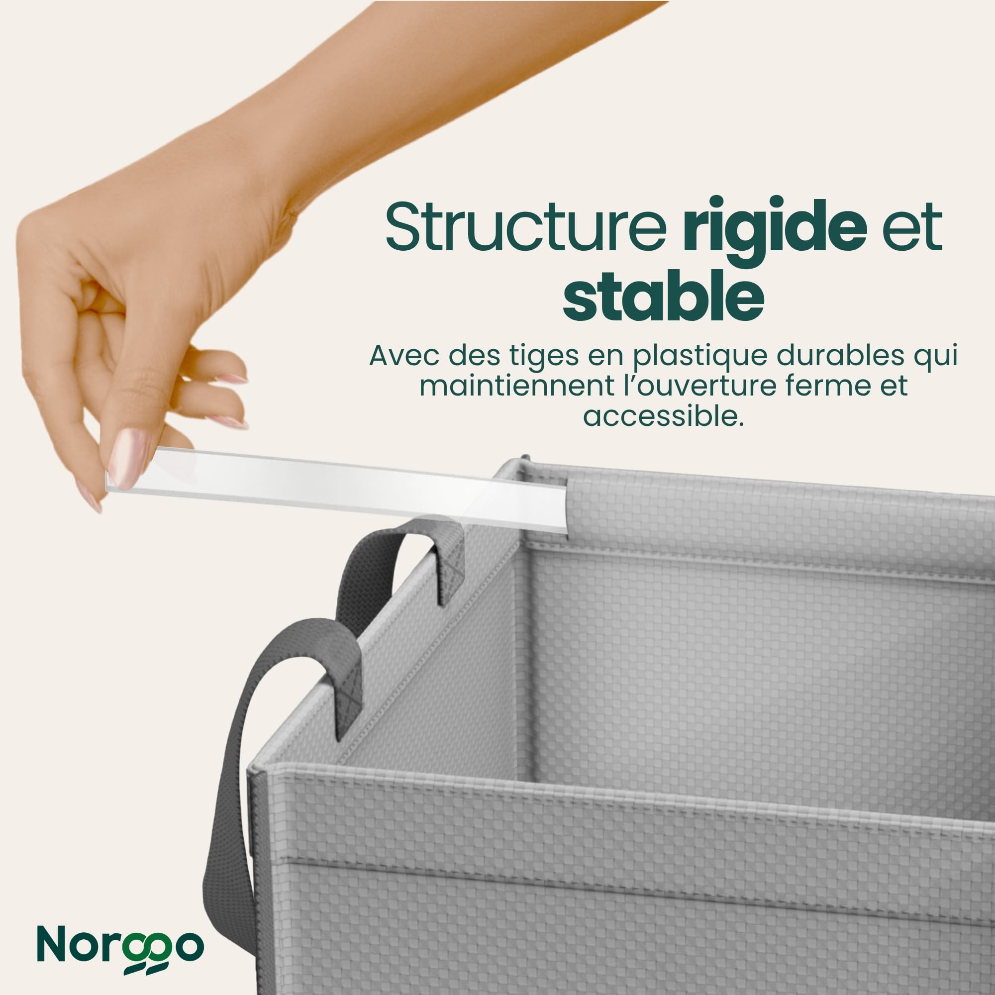 Poubelle tri selectif 3 bacs 40L - Sac tri selectif pour le plastique, le papier et le verre - Flexible poubelle de tri avec poignée - Bac de tri pour déchets et recyclage