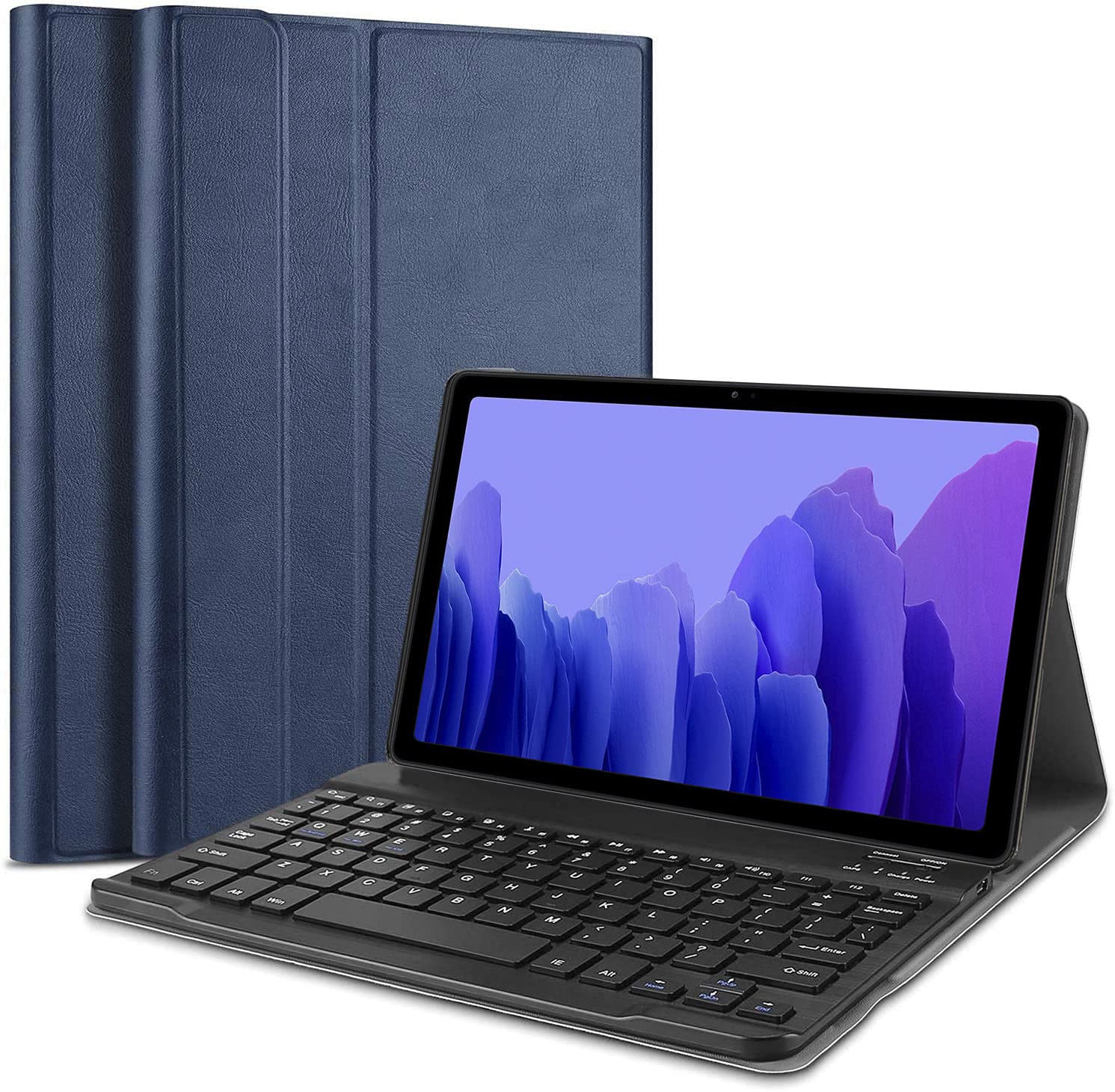 HOM 3 Fold Wireless Bluetooth Keyboard with Detachable Tablet Case Cover for Samsung Galaxy Tab A7 10.4 inch 2020 SM-T500/T505/T507 - Blue (B09HN79WG8) Amazon Price History, Amazon Price Tracker