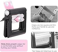 Vista 6 de PERFEHAIR Herramienta exprimidora de tubos de pintura, rodillo de presión de tubo de metal rodante para pasta de dientes, color de cabello, tubo