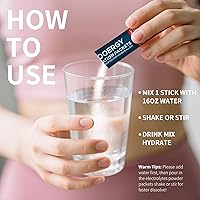 Vista 7 de paquetes de polvo de electrolitos sin azúcar, paquetes de hidratación, 7 sabores, mezcla de bebida de electrolitos líquidos diarios