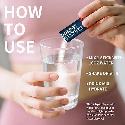 Miniatura 7 de Paquetes de electrolitos en polvo, paquetes de hidratación sin azúcar, 7 sabores líquidos diarios IV mezclas de bebidas de electrolitos para