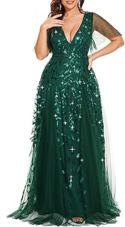 Ever Pretty Womens Embroidered Sparkle Formal