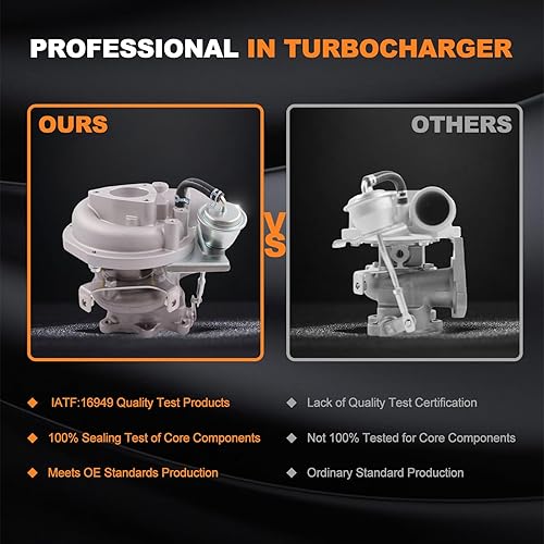 Miniatura 5 de TOPAZ HT12-19B HT12-19D Turbo Cargador Compatible con Nissan D22 Navara Truck 3.0L ZD30 1997-2004 Turbocompresor 144119S000 14411-9S000 14411-9S00A.