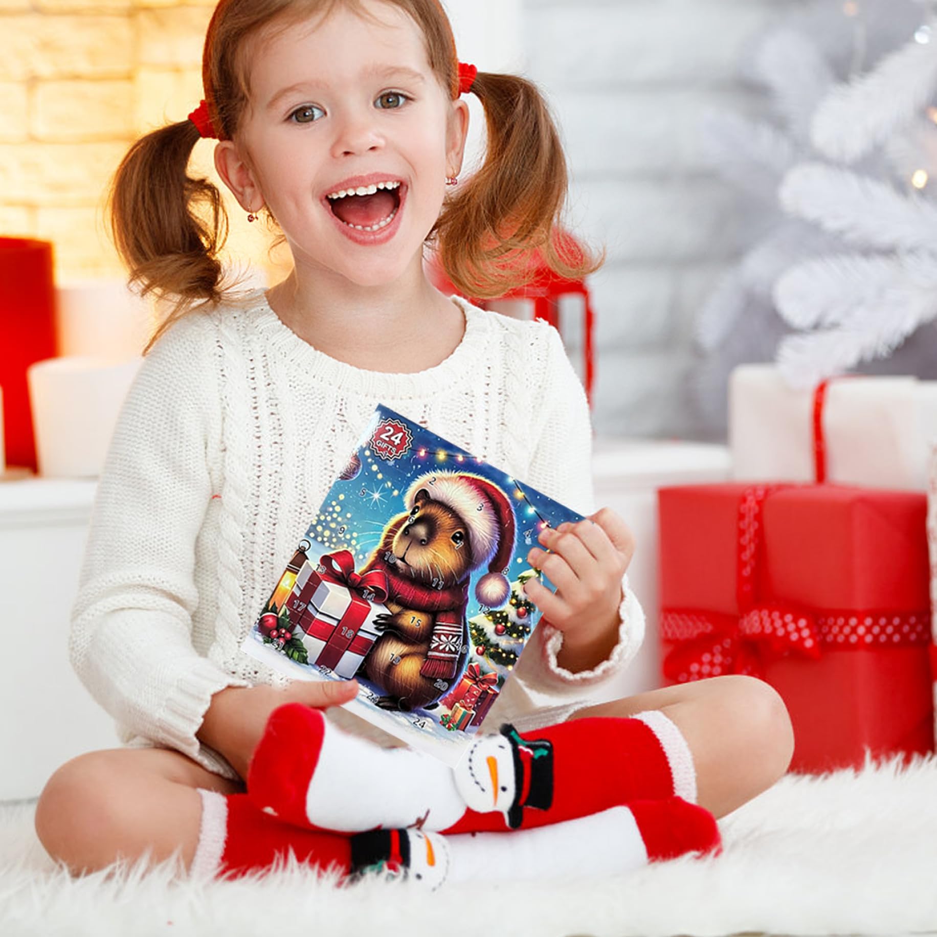 Calendario De Adviento Capybara 2025 – 31 Figuras Y Accesorios De Plástico, Ideal Para Niños