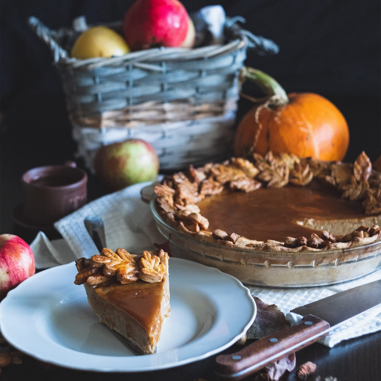 Kingrol Lot de 3 plats à tarte en verre avec poignées 23 cm de profondeur