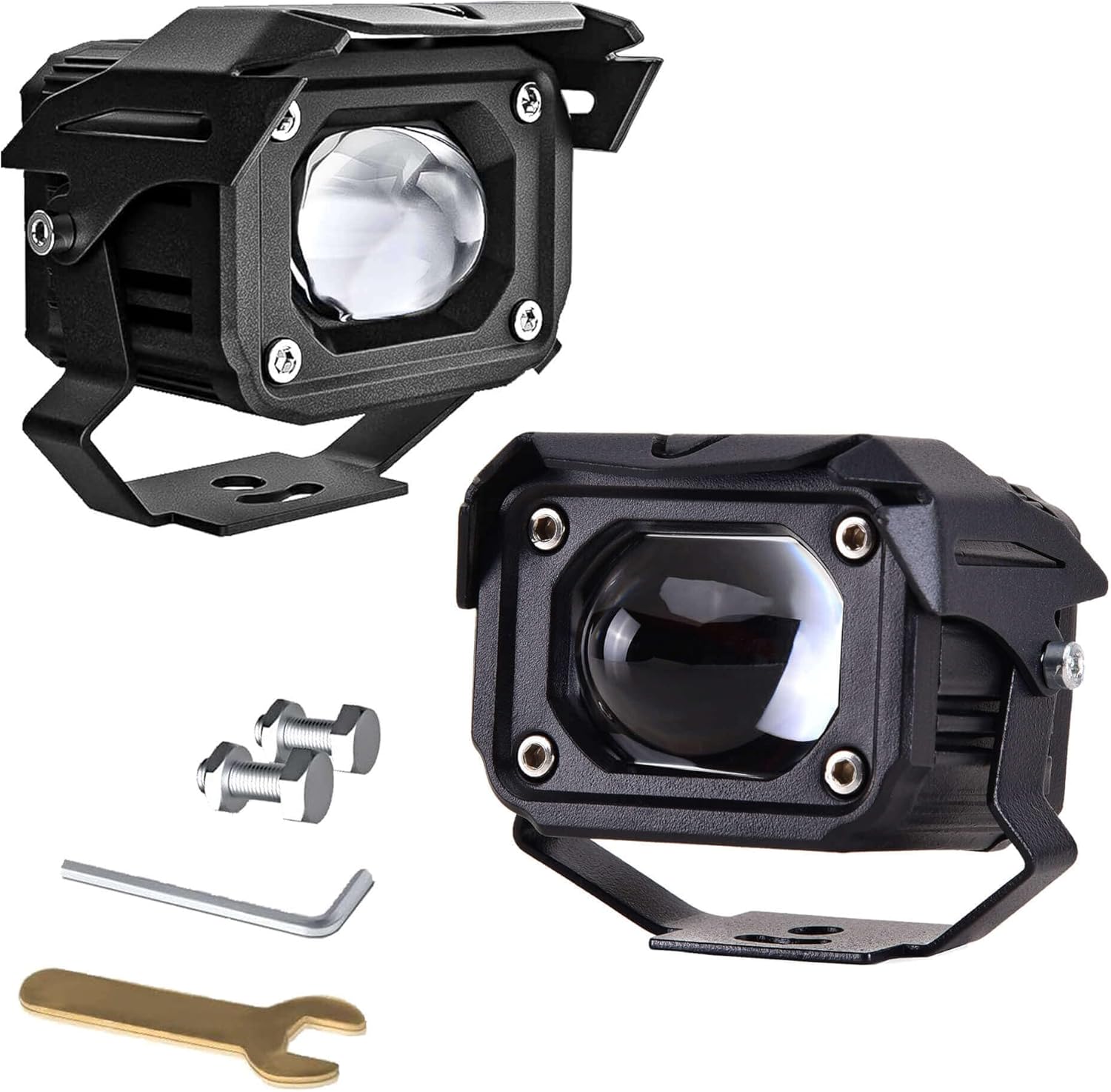 DIYNP Off Road Led Lights, Motorcycle Driving Lights 2PCS 90W 8000LM Super Bright