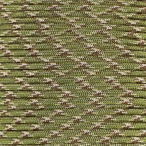 Paracord Planet 550 Paracord – Camo Colors – Ideal for Fishing Lines, Snares, Bracelets, Emergency and Survival Situations (100 Feet, Multi Camo)