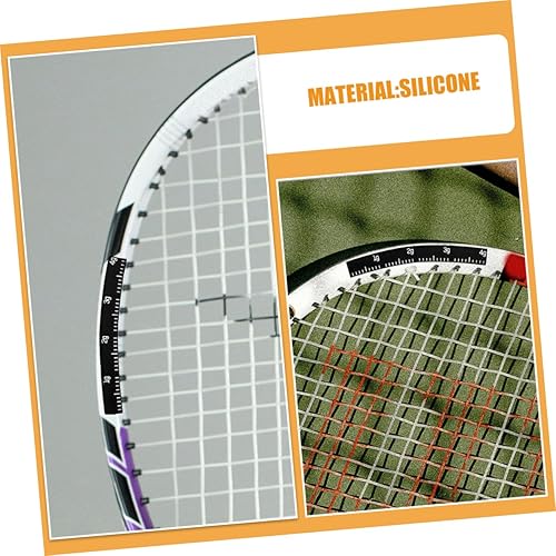 Miniatura 9 de HEMOTON 4 tiras de tenis con peso autoadhesivas de silicona para mejorar el control y la estabilidad de la raqueta para mejorar la precisión y