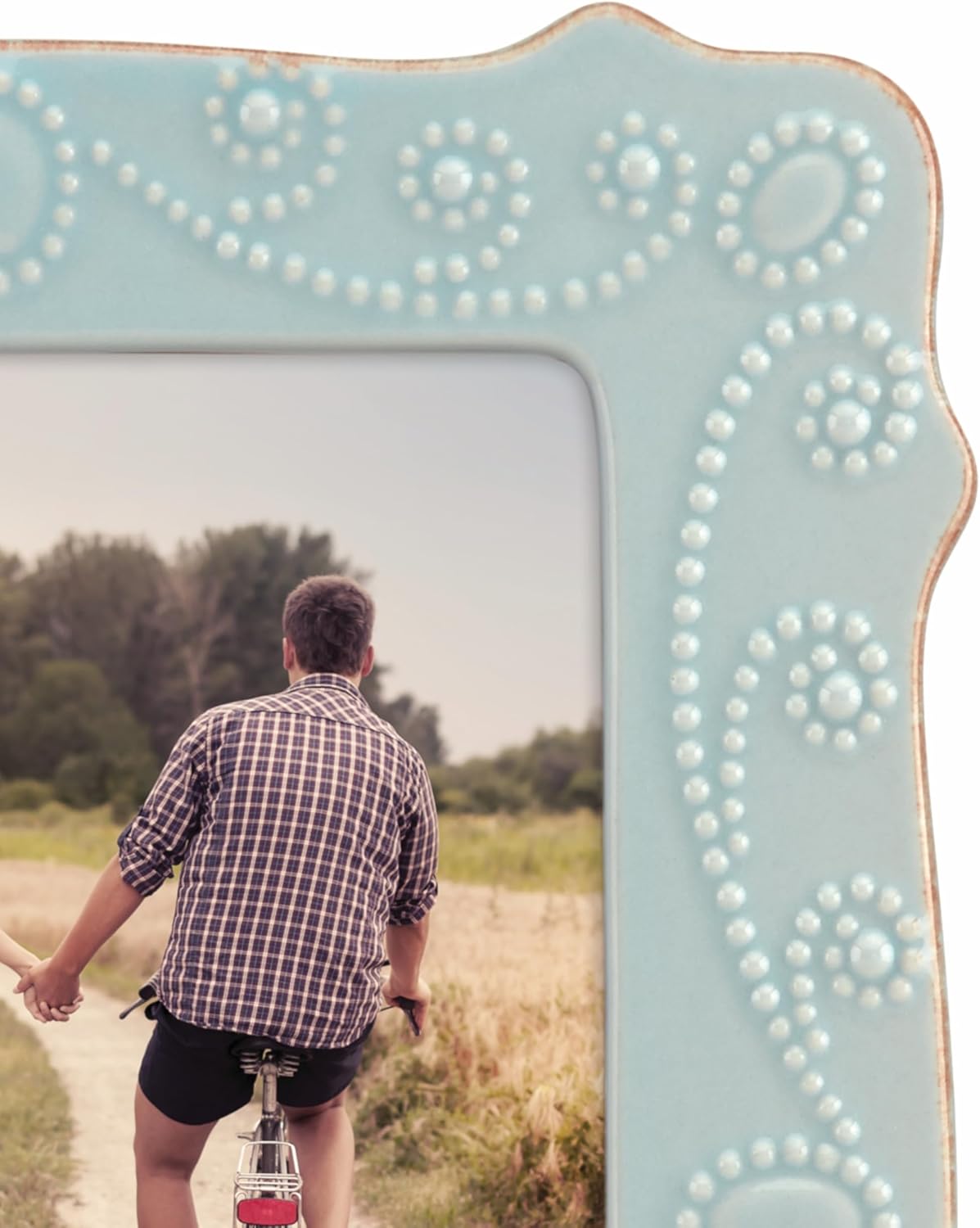 Lenox French Perle Ice Blue 5" X 7" Frame - 869601