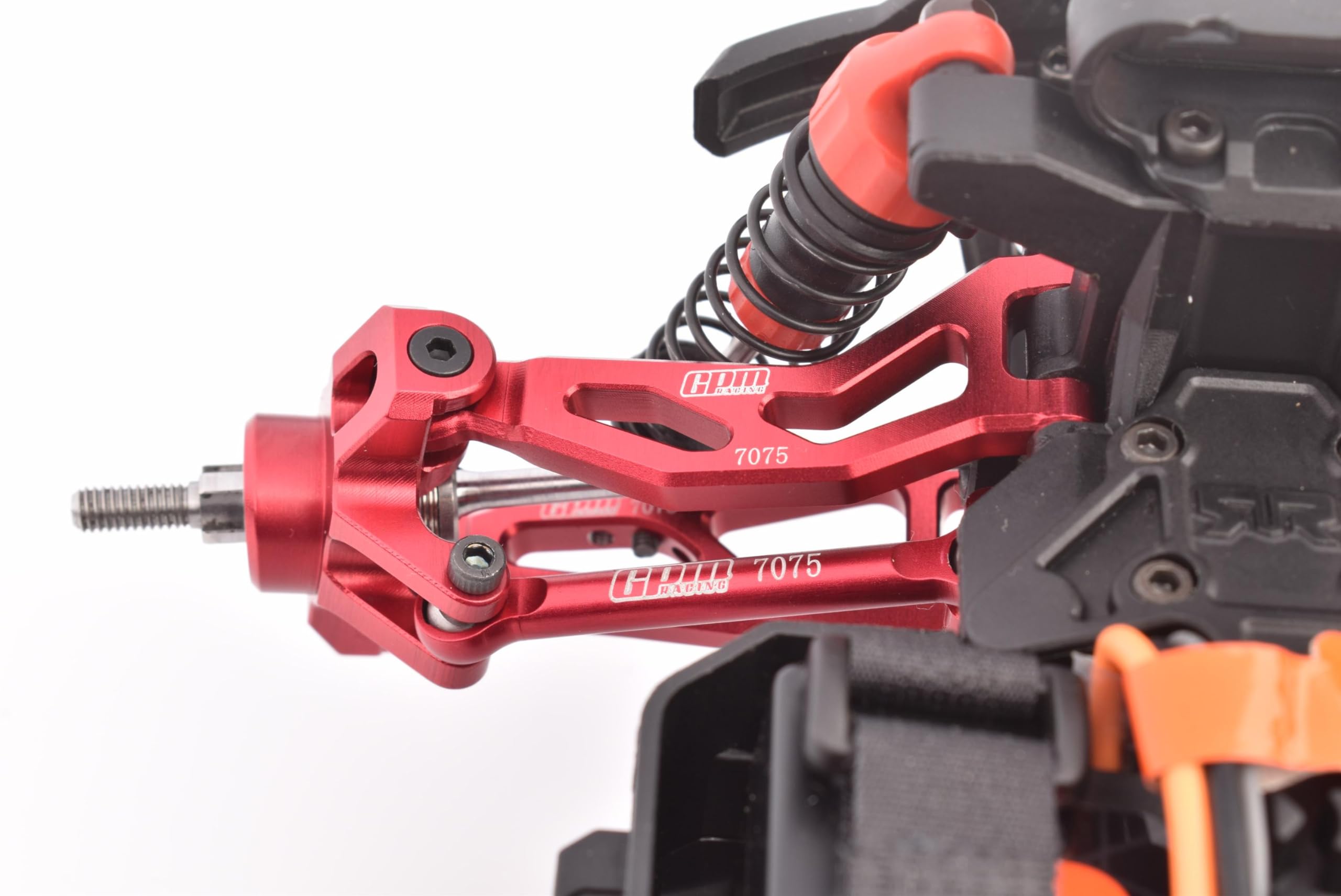 Red 7075 Aluminum Alloy Front Steering Link Rods For Arrma 1/14 Mojave GROM RC Truck - Upgrade Part ARA340216