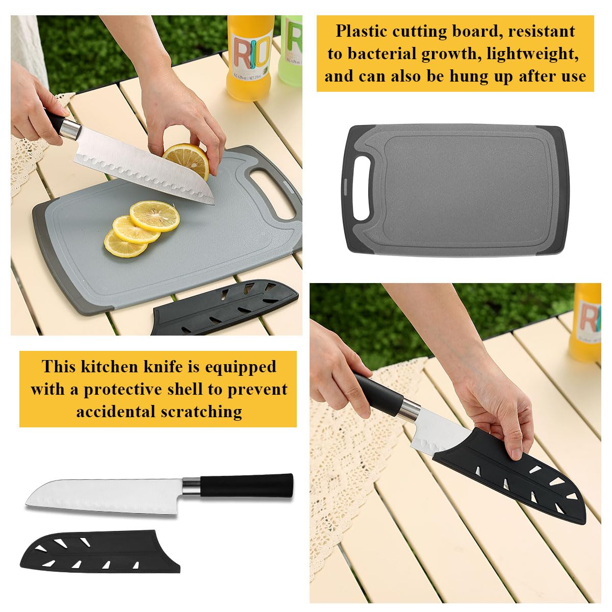 HOMQUEN Essentiels de Camping équipement de Camping, ustensiles de Cuisine de Camping Camping-Car Accessoires de Camping, randonnée en Plein air, Pique - Nique, Cadeaux de Barbecue, Outils de Camping
