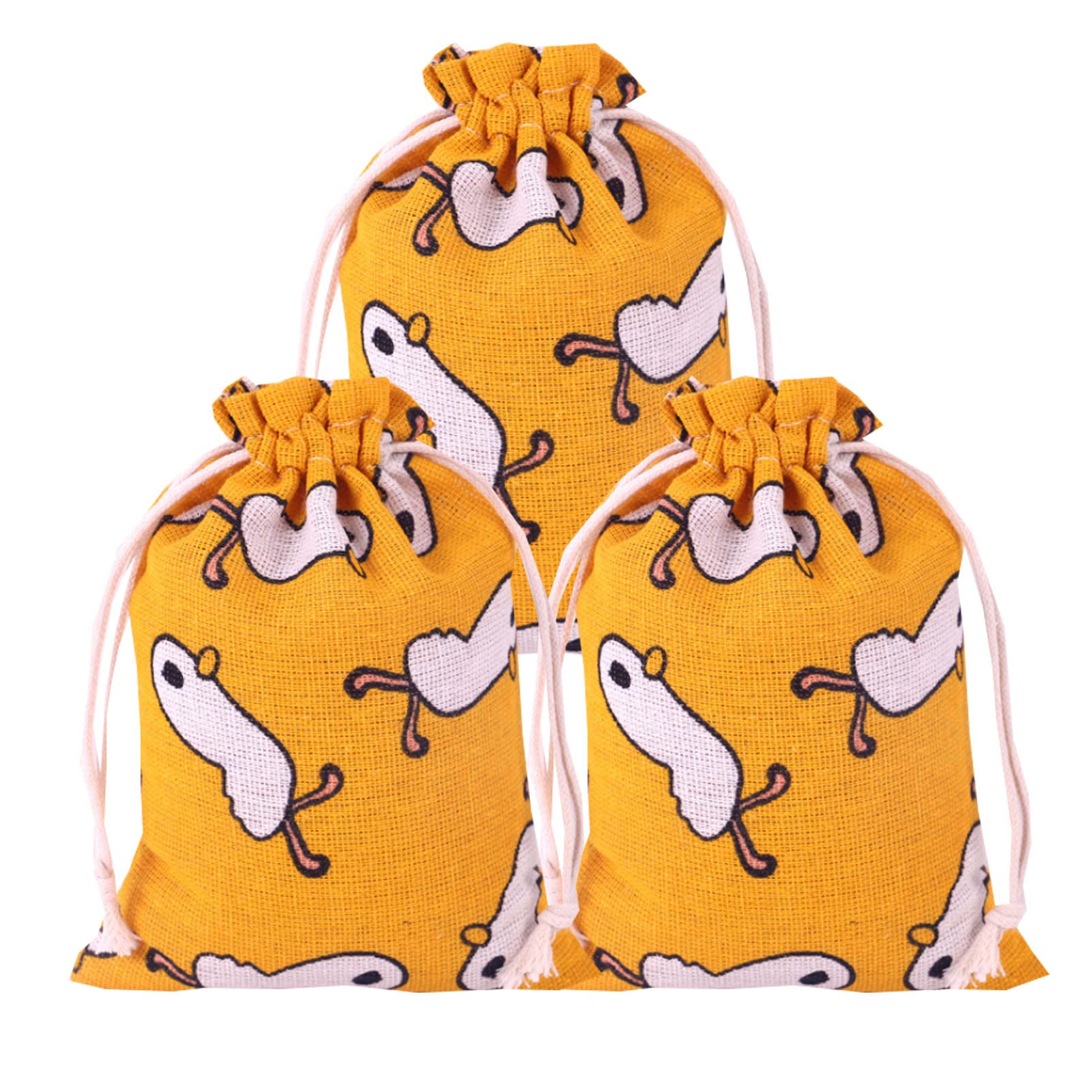 25pcs Sall Cotton Bags With Drawstring Gift Bags, 10 * 15 C Painting - View #9