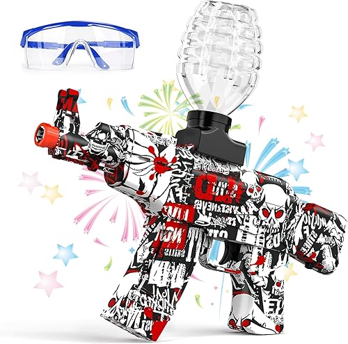 Pistola eléctrica de bolas de gel, lanzador automático estilo AKM, juego de tiro de batalla al aire libre de alta velocidad, juguete de pistola de