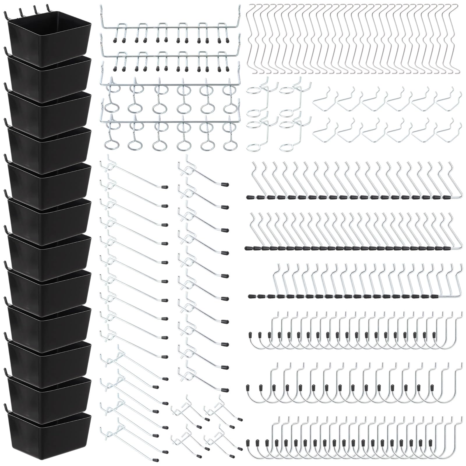 LDXDRU Pegboard Accessories Set of 300, Peg Board Accessory Hooks
