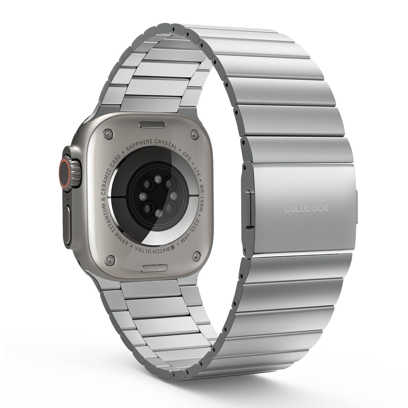 Tytanowy pasek do Apple Watch Ultra 2/Ultra 49 mm, regulowane zapięcie magnetyczne, tytanowe metalowe paski, pasek do smartwatcha Ultra 2/Ultra z powłoką odporną na zarysowania DLC