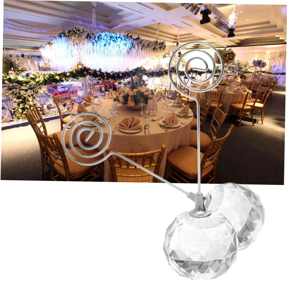 1Pc Photo Holder Clip for Wedding Table Memo Clip with Heart Design Elegant Place Card Stand for Parties Reception and Office Use